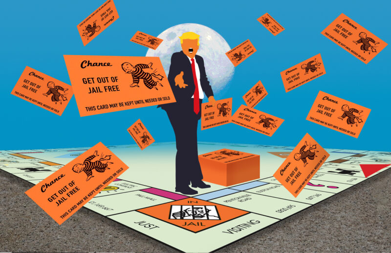 Pardon Me - Trump Monopoly | Custom Maid Illustration